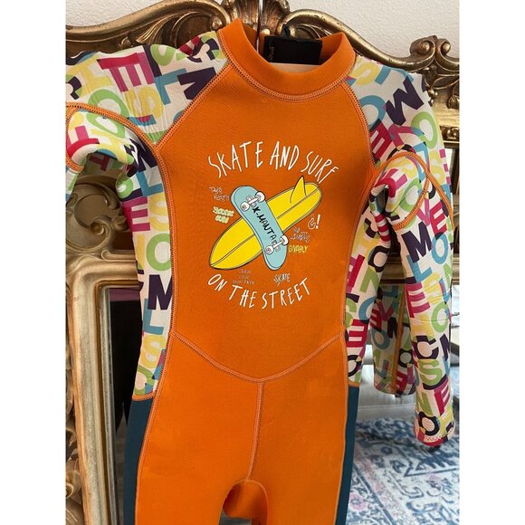 Happy Cherry Kid's 2.5mm Neoprene Wetsuit Thermal UV Protection One Piece Swimsu - Picture 6 of 12